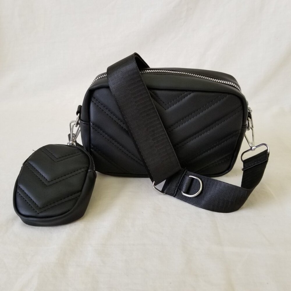 NEW! Small Vegan Leather Purse with Detachable Strap and Coin Pouch - Picture 12 of 14